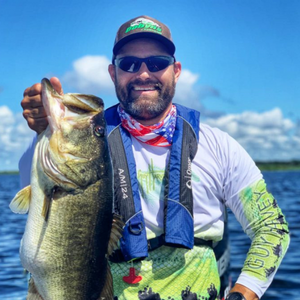 happy bass fisherman
